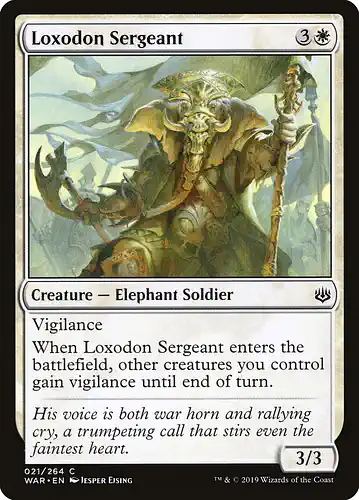 Loxodon Sergeant - war Spoiler