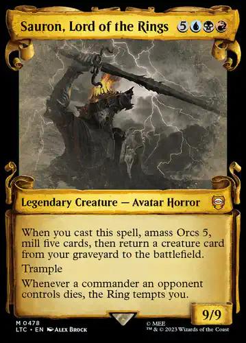 Sauron, Lord of the Rings - ltc Spoiler