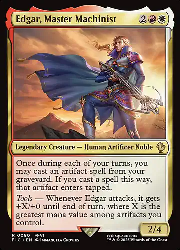 Edgar, Master Machinist - fic Spoiler