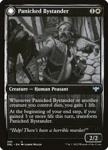 Panicked Bystander - dbl Spoiler