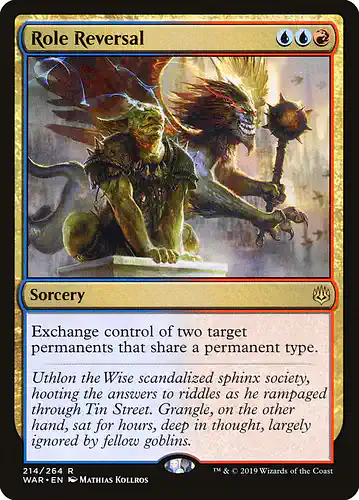 Role Reversal - war Spoiler