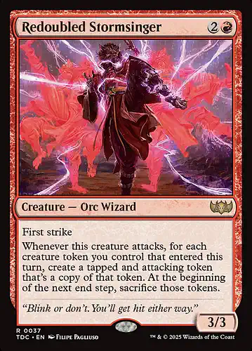 Redoubled Stormsinger - tdc Spoiler