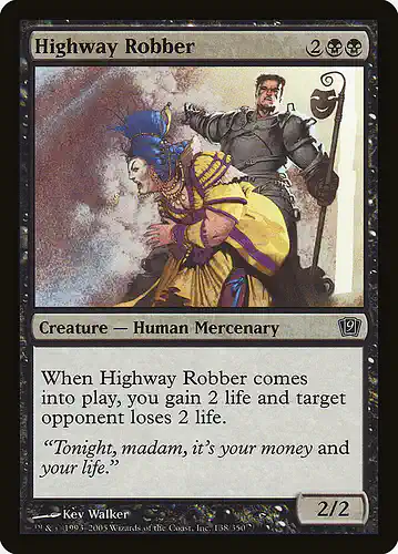Highway Robber - 9ed Spoiler