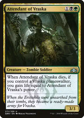 Attendant of Vraska - grn Spoiler