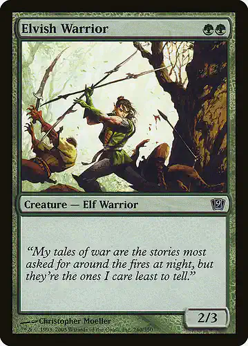 Elvish Warrior - 9ed Spoiler