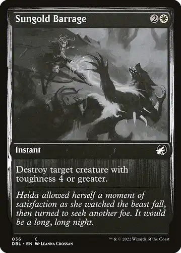 Sungold Barrage - dbl Spoiler