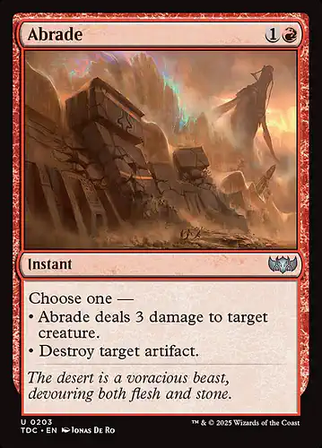 Abrade - tdc Spoiler