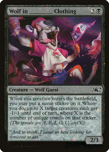 Wolf in _____ Clothing - unf Spoiler