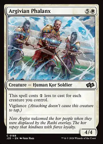 Argivian Phalanx - j25 Spoiler