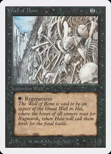 Wall of Bone - 2ed Spoiler
