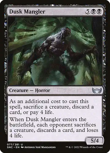 Dusk Mangler - snc Spoiler