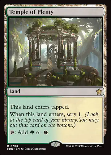 Temple of Plenty - fdn Spoiler