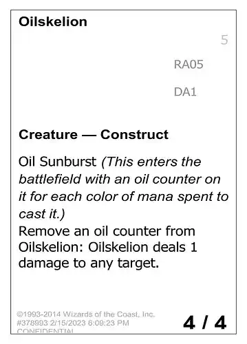 Oilskelion - unk Spoiler