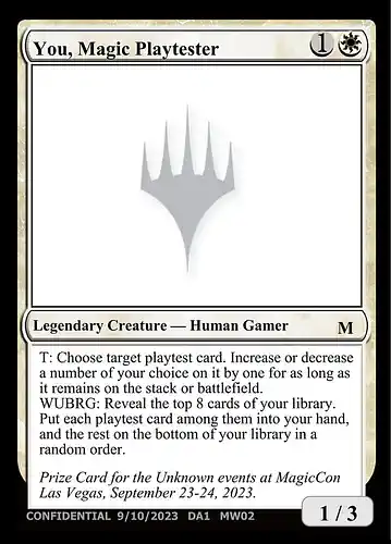 You, Magic Playtester - unk Spoiler