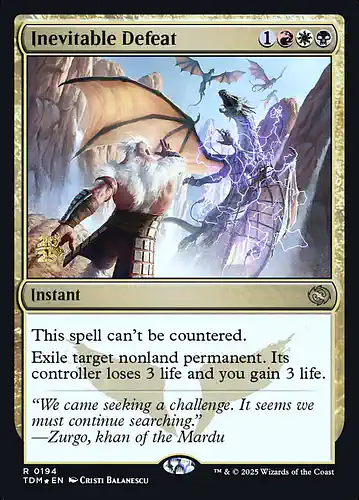 Inevitable Defeat - tdm Spoiler