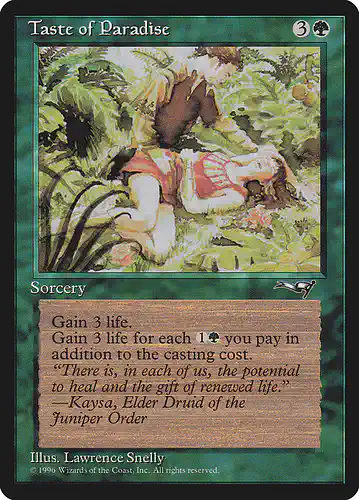 Taste of Paradise - all Spoiler