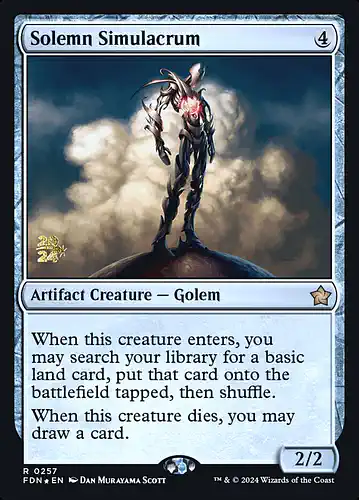 Solemn Simulacrum - fdn Spoiler