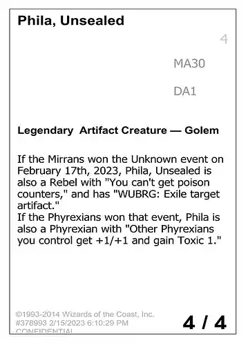 Phila, Unsealed - unk Spoiler