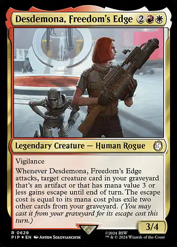 Desdemona, Freedom's Edge - pip Spoiler