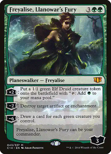 Freyalise, Llanowar's Fury - c14 Spoiler