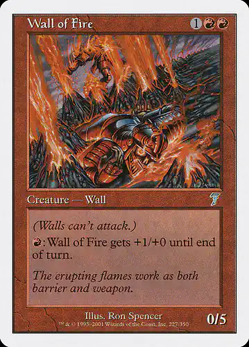 Wall of Fire - 7ed Spoiler