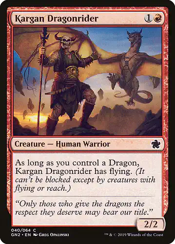 Kargan Dragonrider - gn2 Spoiler