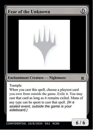 Fear of the Unknown - unk Spoiler
