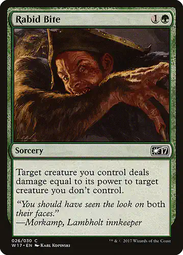 Rabid Bite - w17 Spoiler