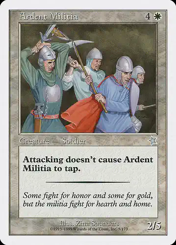 Ardent Militia - s99 Spoiler