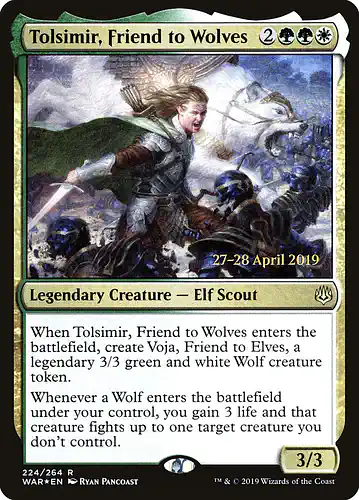 Tolsimir, Friend to Wolves - war Spoiler