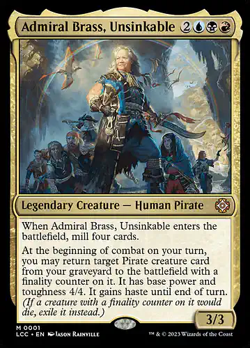 Admiral Brass, Unsinkable - lcc Spoiler