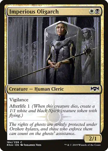 Imperious Oligarch - rna Spoiler