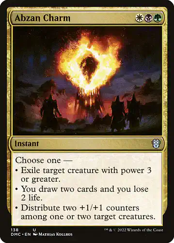 Abzan Charm - dmc Spoiler