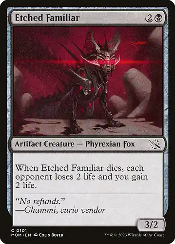 Etched Familiar - mom Spoiler