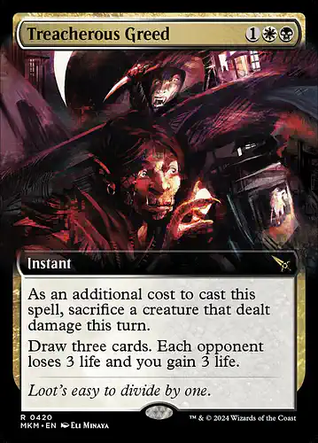 Treacherous Greed - mkm Spoiler