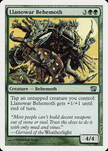 Llanowar Behemoth - 8ed Spoiler