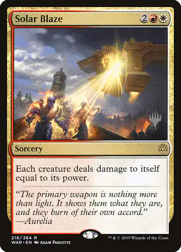 Solar Blaze - war Spoiler