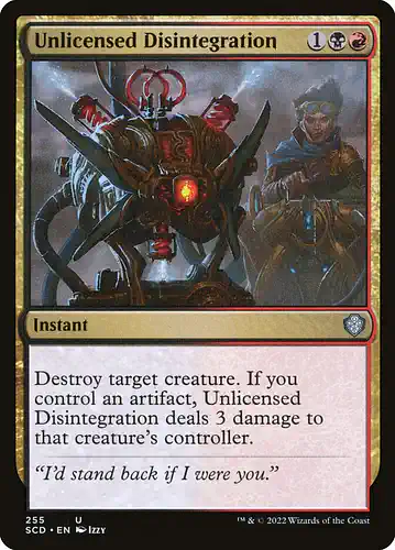 Unlicensed Disintegration - scd Spoiler