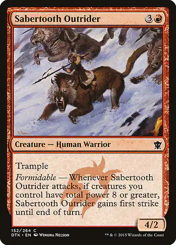 Sabertooth Outrider - dtk Spoiler