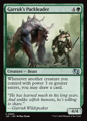 Garruk's Packleader - j25 Spoiler