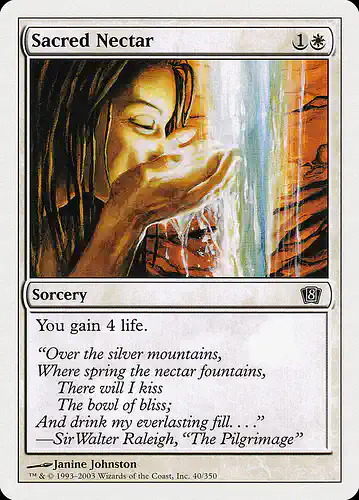 Sacred Nectar - 8ed Spoiler