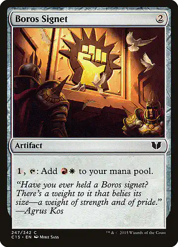 Boros Signet - c15 Spoiler