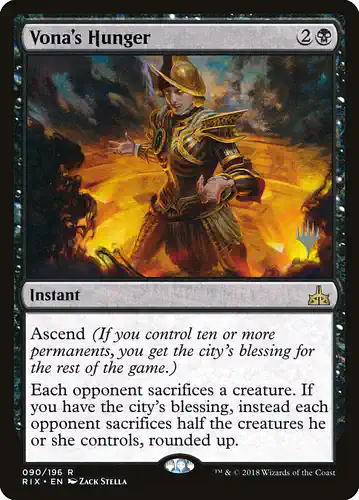 Vona's Hunger - rix Spoiler