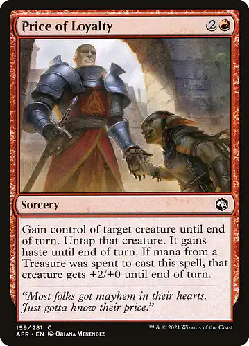 Price of Loyalty - afr Spoiler