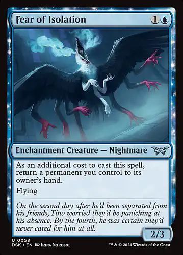 Fear of Isolation - dsk Spoiler