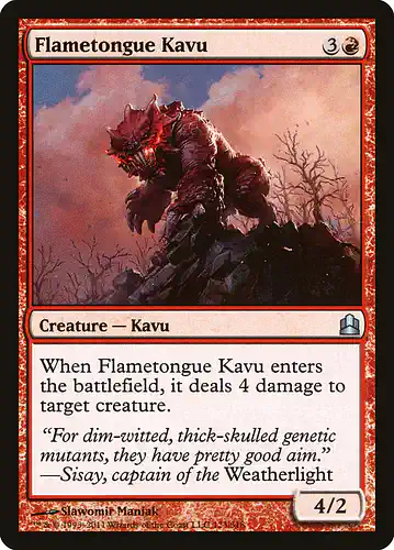 Flametongue Kavu - cmd Spoiler