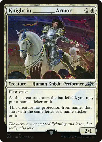 Knight in _____ Armor - unf Spoiler