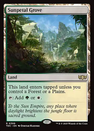 Sunpetal Grove - tdc Spoiler