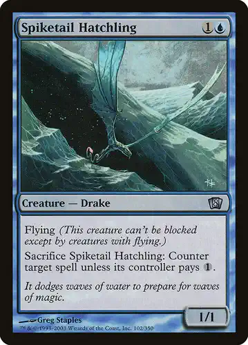 Spiketail Hatchling - 8ed Spoiler