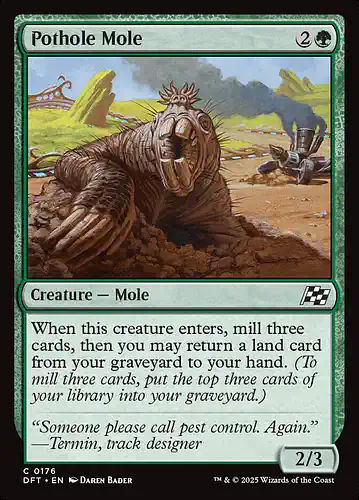 Pothole Mole - dft Spoiler
